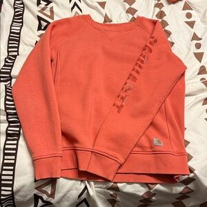 Carhartt Orange Crewneck Sweatshirt